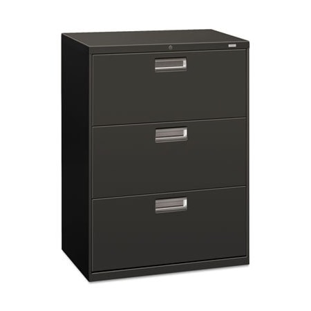Hon HON, 600 SERIES THREE-DRAWER LATERAL FILE, 30W X 18D X 39.13H, CHARCOAL 673LS